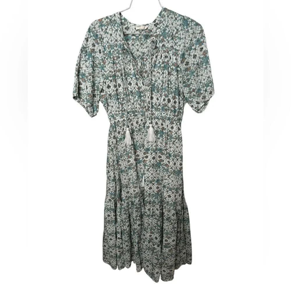 Elan Peasant Short SleeveโMidiโDressโM